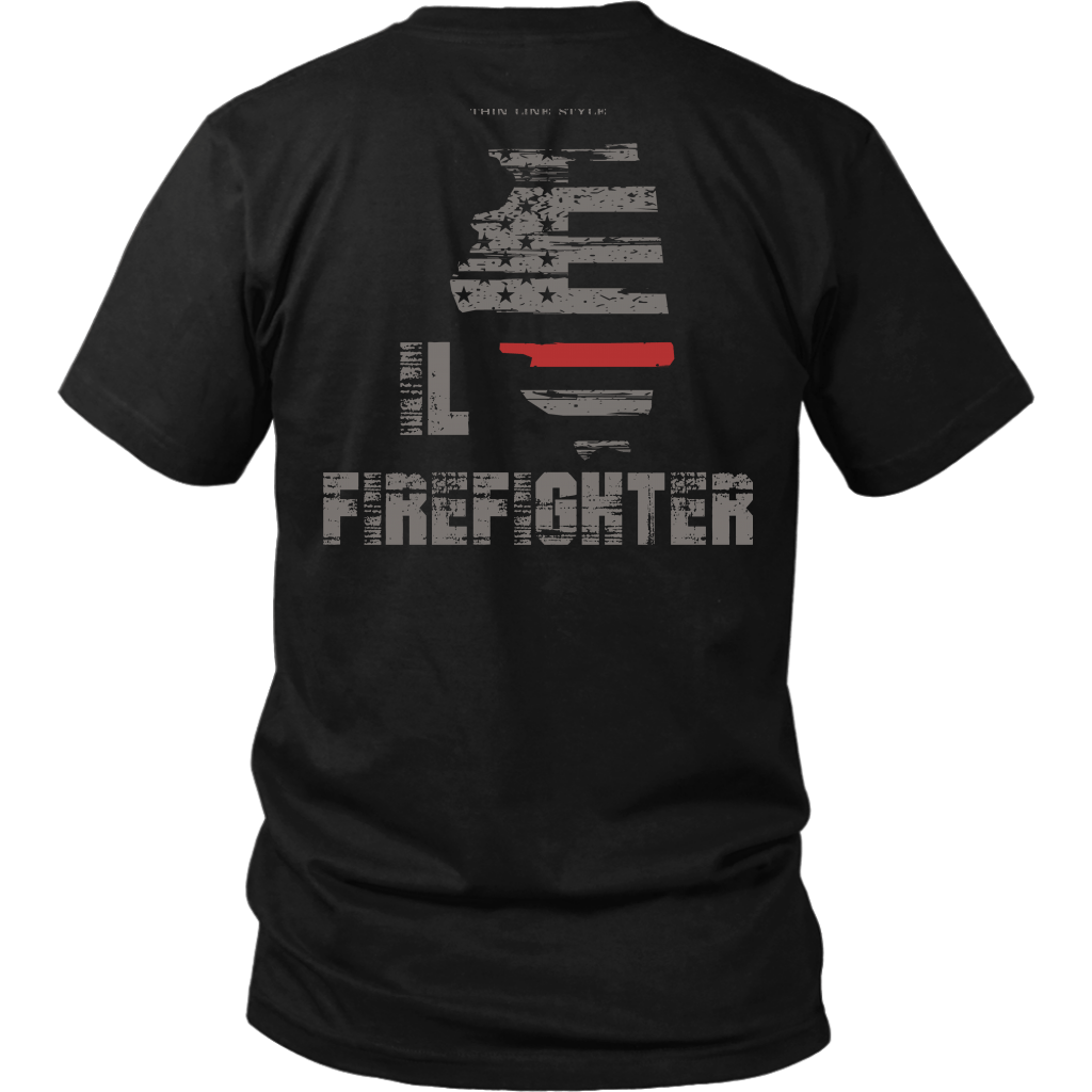 Illinois Firefighter Thin Red Line Shirt – Thin Line Style