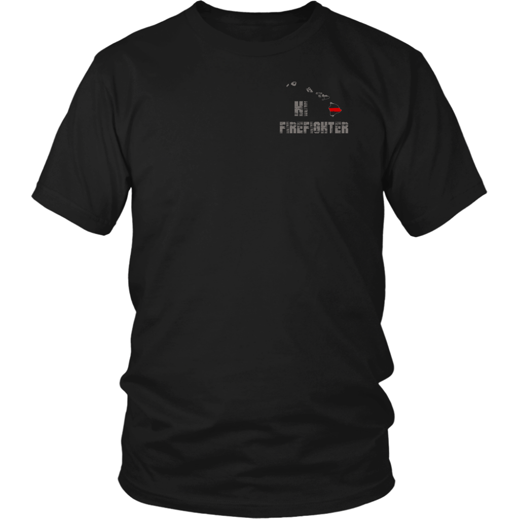 Hawaii Firefighter Thin Red Line Shirt – Thin Line Style