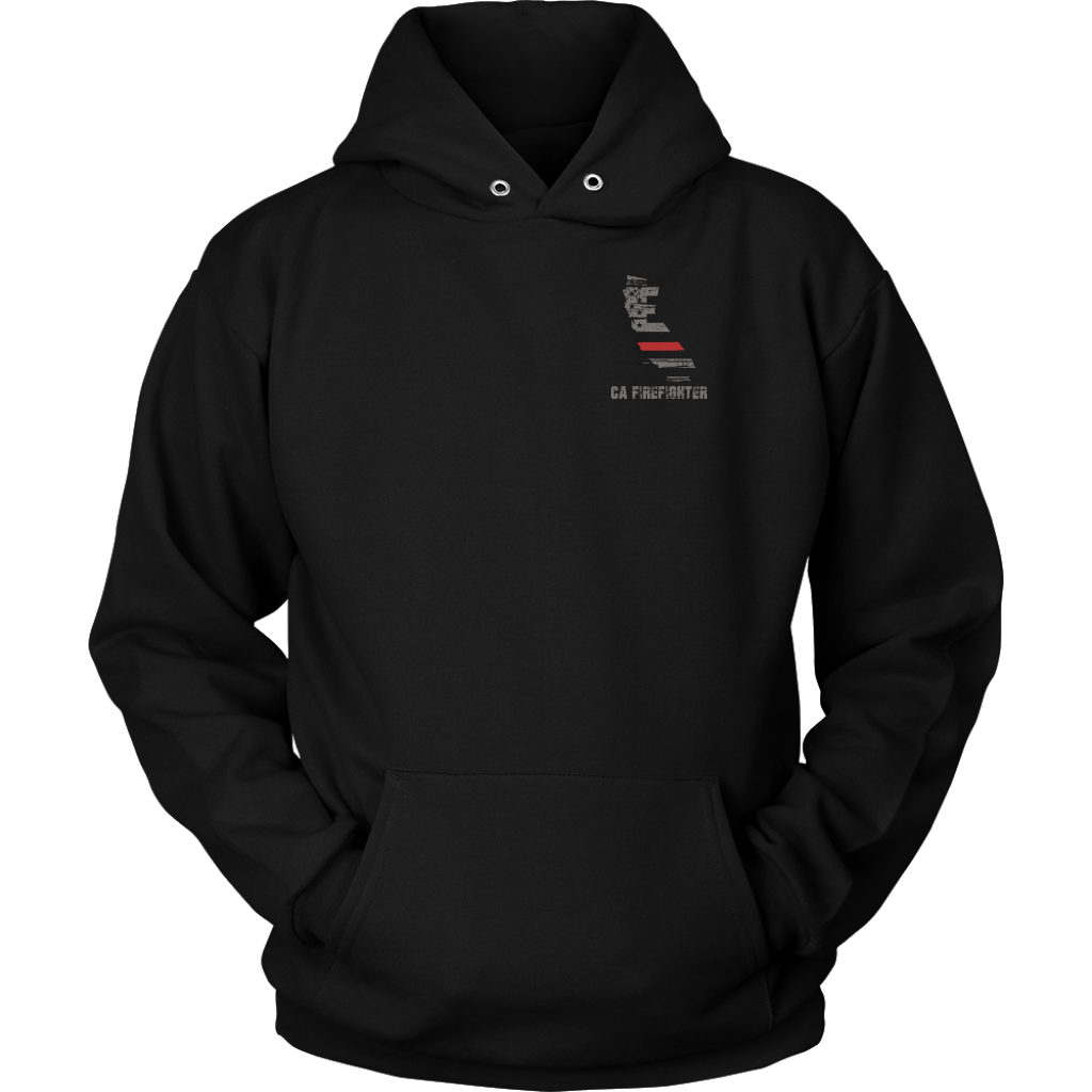 Download California Firefighter Thin Red Line Hoodie - Thin Line Style