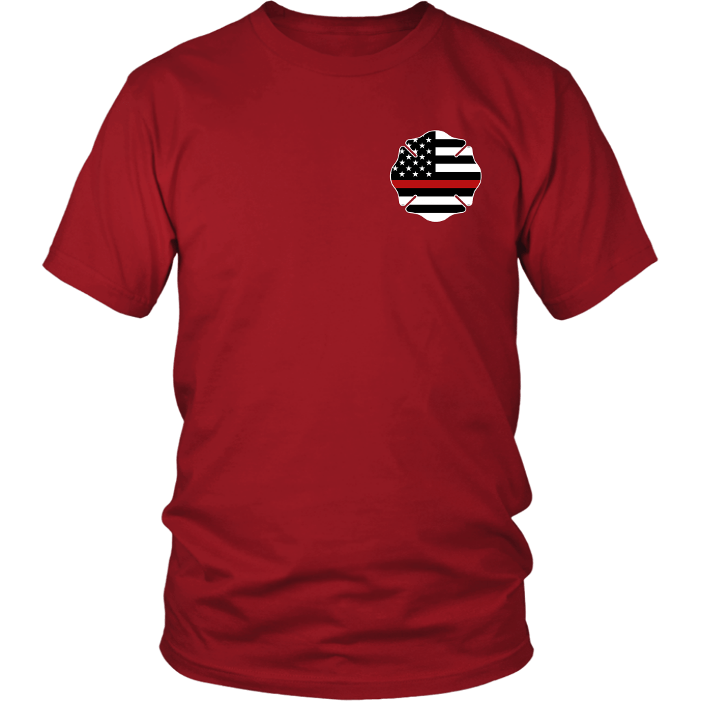 Maltese Cross Firefighter Thin Red Line Shirt – Thin Line Style