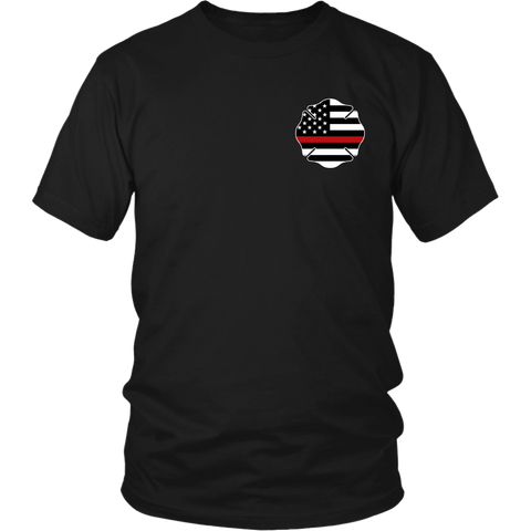 Maltese Cross Firefighter Thin Red Line Shirt – Thin Line Style