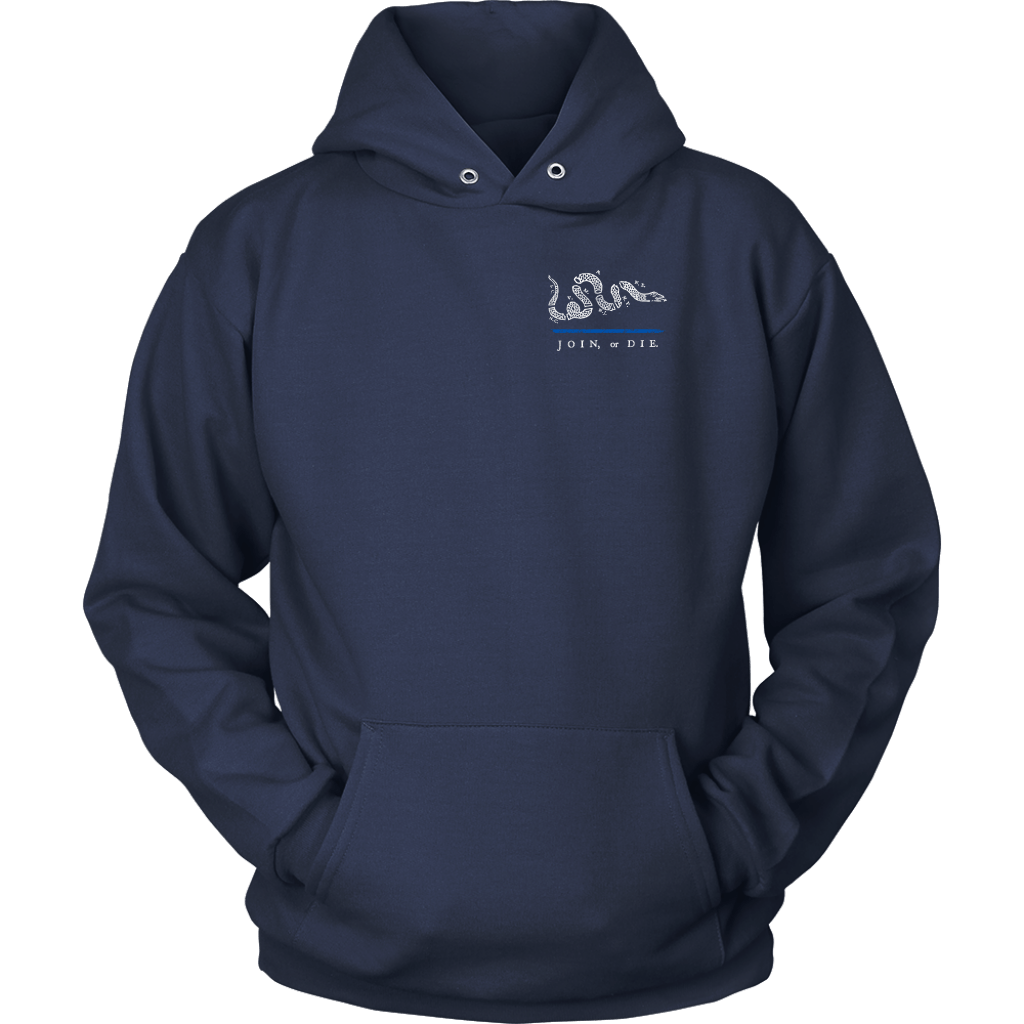 Join or Die Thin Blue Line Law Enforcement Hoodie – Thin Line Style