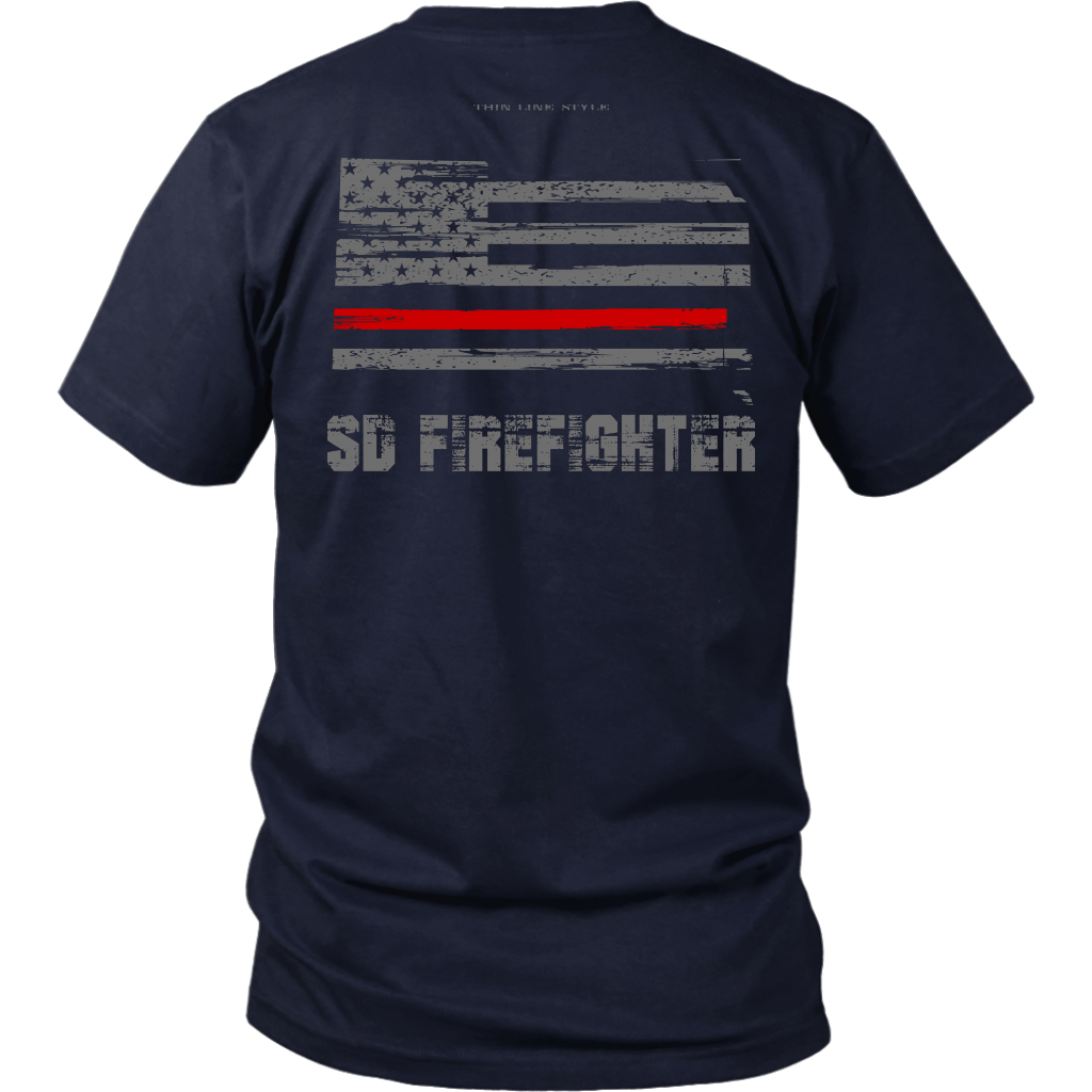 South Dakota Firefighter Thin Red Line Shirt – Thin Line Style