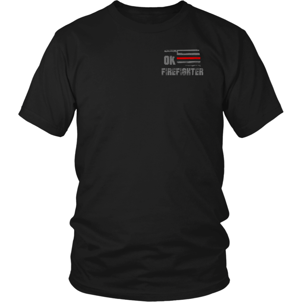 Oklahoma Firefighter Thin Red Line Shirt – Thin Line Style