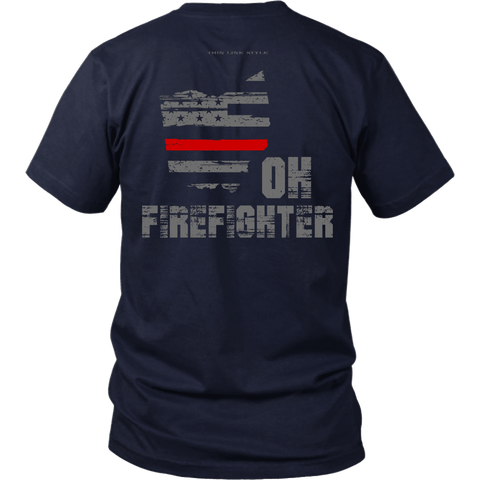 Ohio Firefighter Thin Red Line Shirt – Thin Line Style