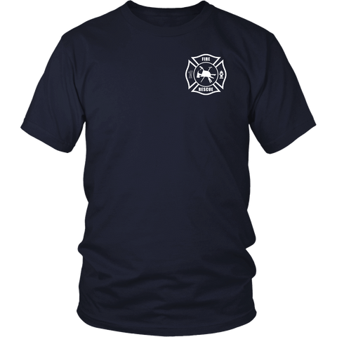 Fire Rescue Firefighter Duty Shirt – Thin Line Style