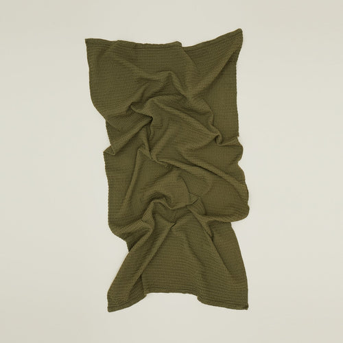 Hawkins New York Essential Waffle Dish Towels - Set of 2 Olive + Sage