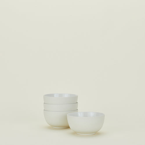 Everyday White® Organic Set of 4 Soup Cereal Bowls