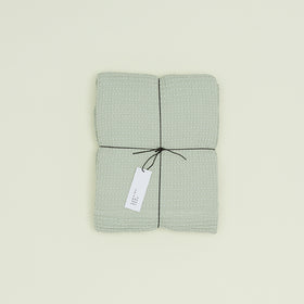 Hawkins New York Simple Waffle Towels - Bath Sheet, Sage