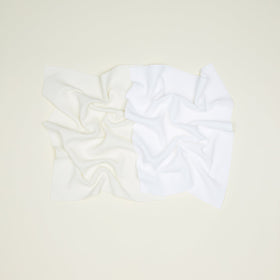 LA CUISINE KITCHEN TOWELS (4) WHITE RUST WAFFLE PUMPKINS 18 X 28