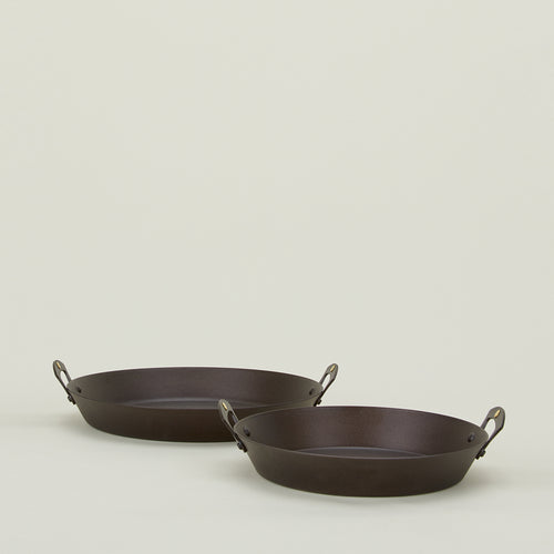 Spun Iron Pie Pans