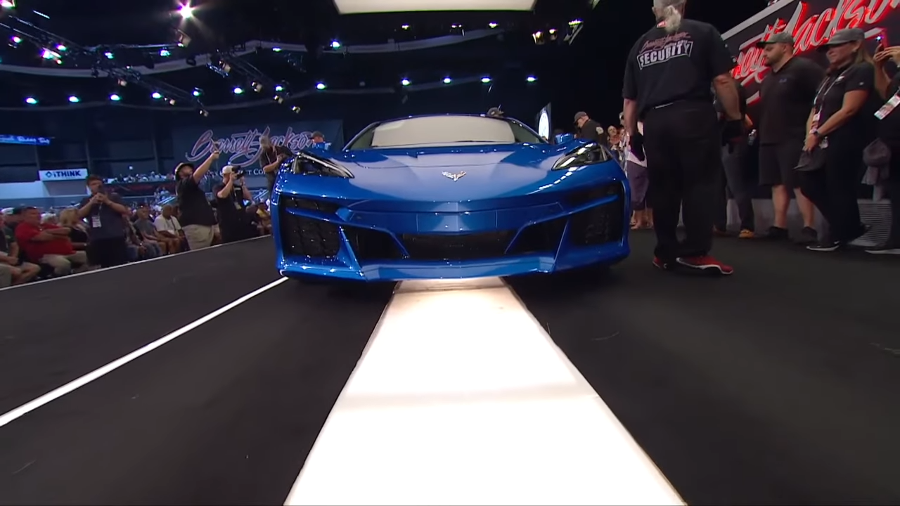 Barrett-Jackson RipTide Blue C8 Corvette E-Ray Auction