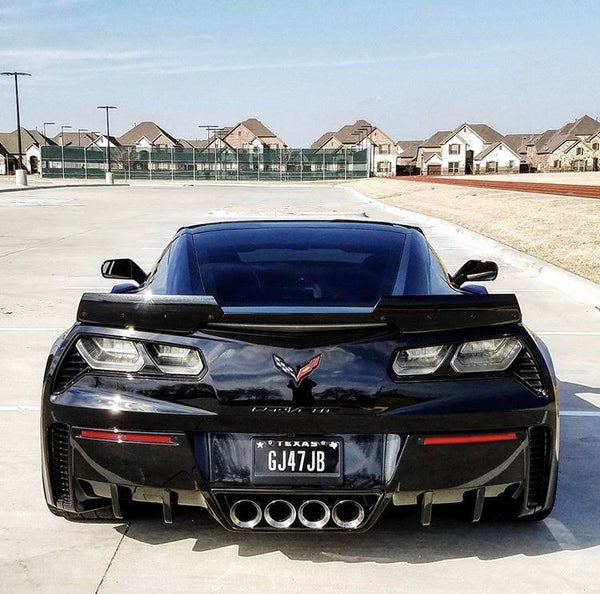 ACS Composite Rear Diffuser Fin System on C7