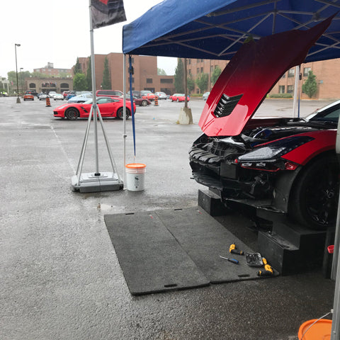 instalación de parrilla corvette z06