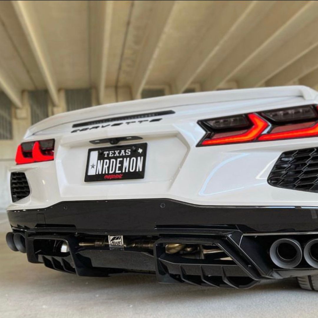 ACS C8 Stingray Diffuser installed on an AWE-equipped C8 Stingray