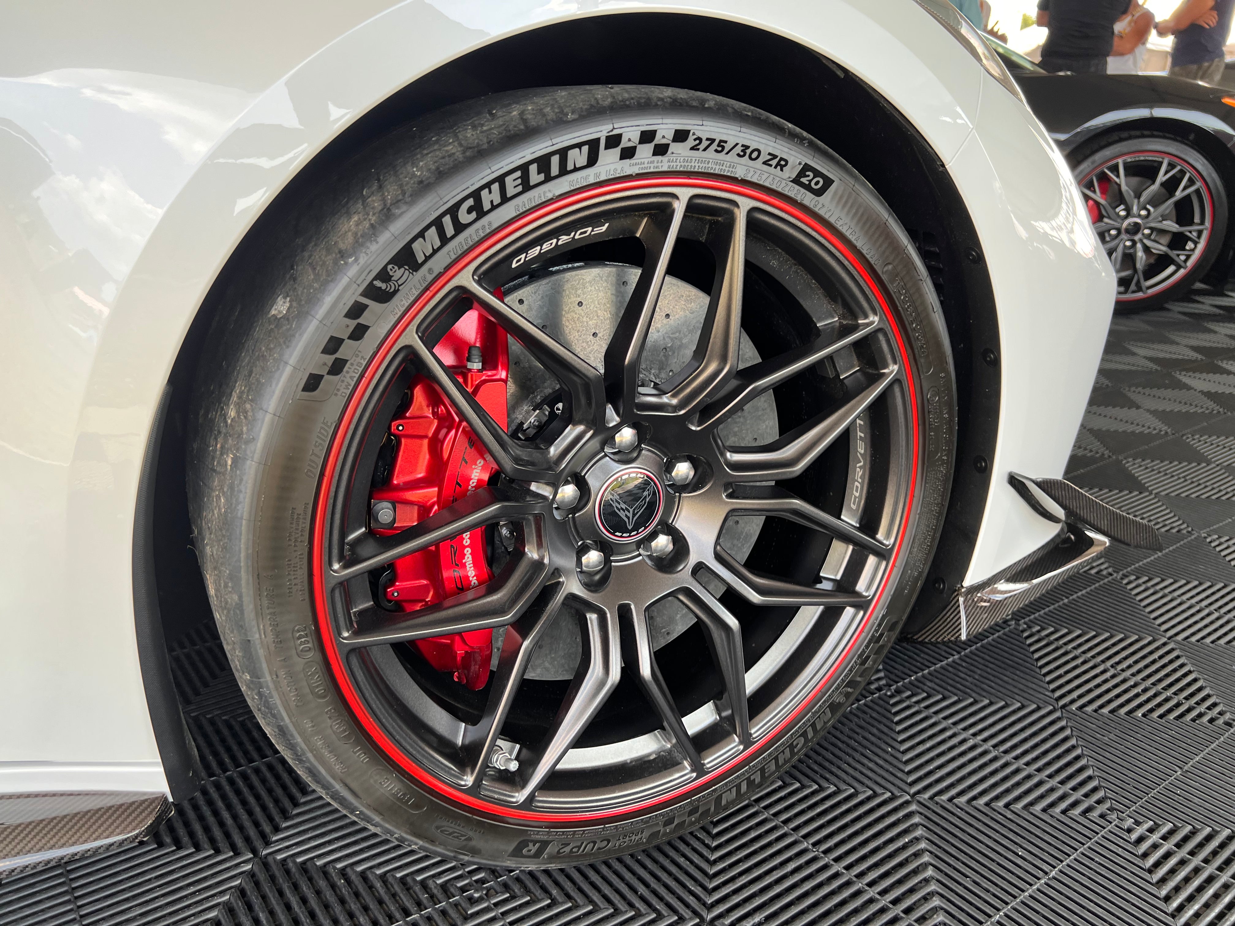 C8 Corvette Edge Red Ceramic Brakes