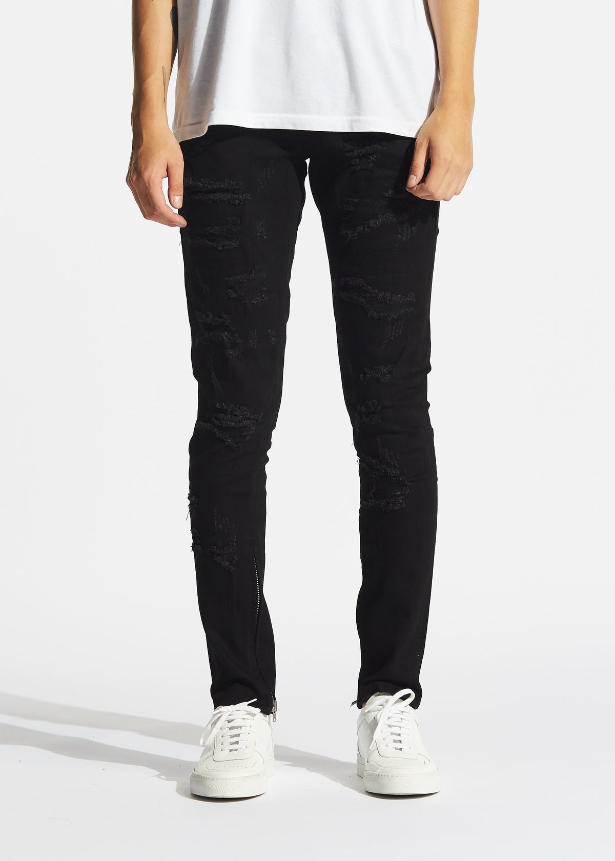 crysp pacific denim black ripped