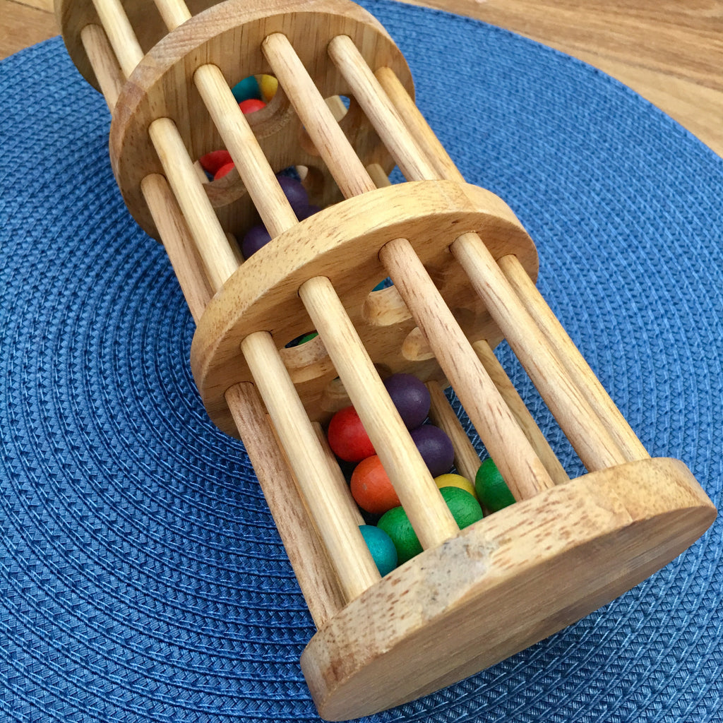 wooden rainmaker toy