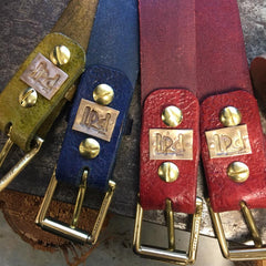 LPDstudios: Custom Distressed Antique Red Leather Belt with Hearts Brass Rivets and Buckle - LPDstudios was created by designer artist Lisa Parmer Ditty. All of her designs are handcrafted in her Pennsylvania studio. She has merged her love of leather, metal and metal clay to create a unique collection of custom leather handbags, metal and leather jewelry and even pet collars. Follow her studio blog and see what she is designing next.