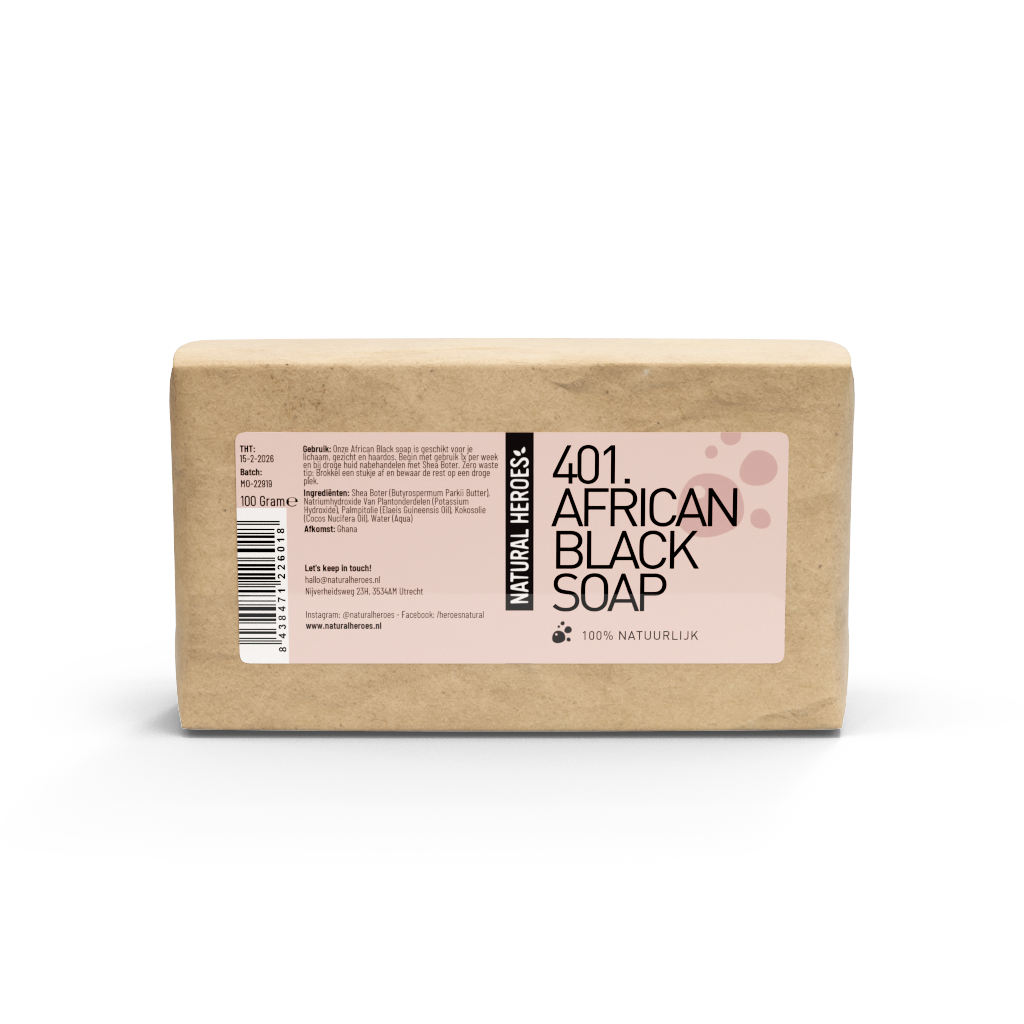 Image of African Black Soap (100% natuurlijk) 100 gram