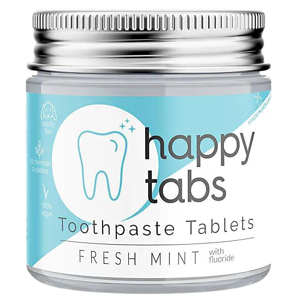 Tandpasta Tabletten - Happy Tabs Fresh Mint (Met Fluoride)