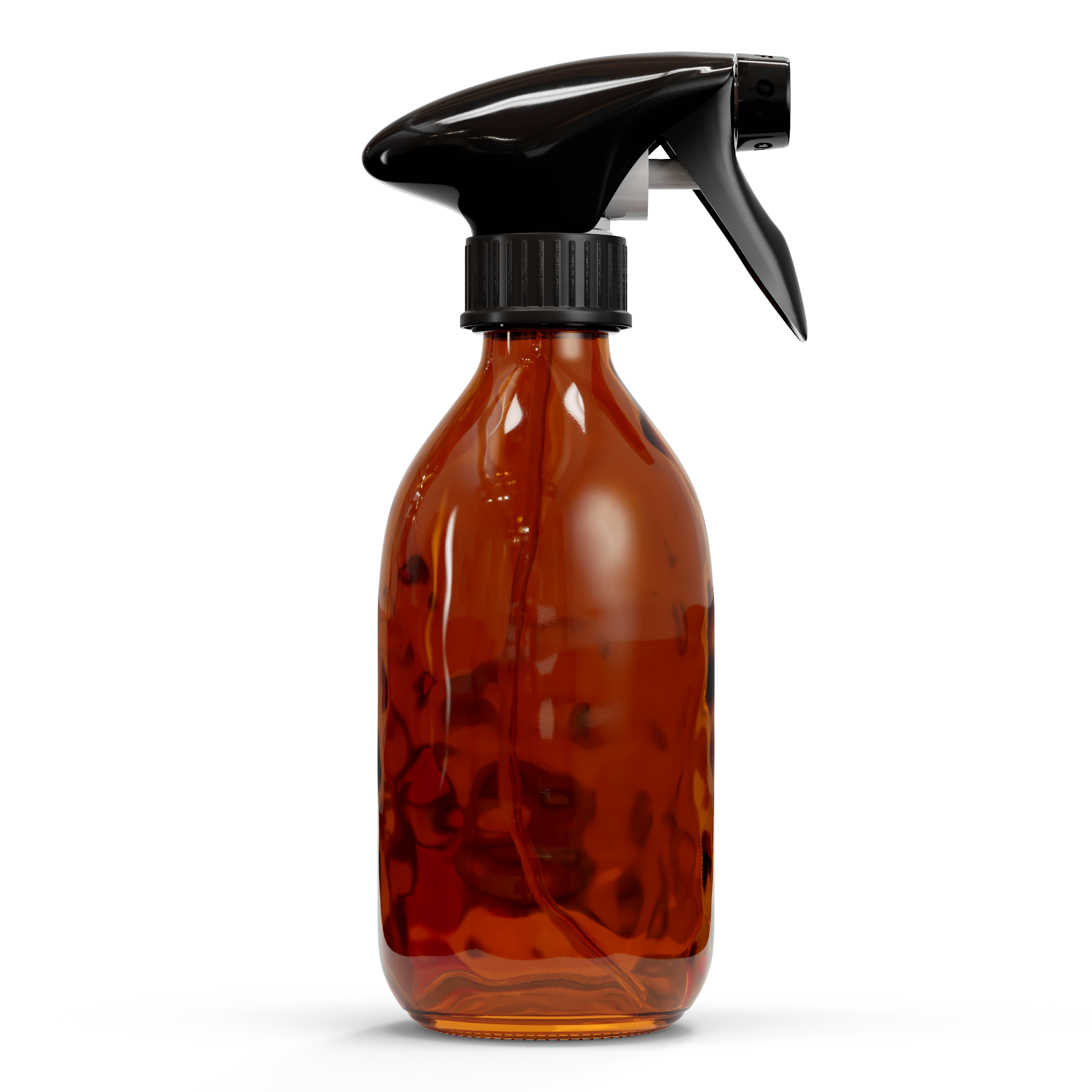 Image of Glazen fles - Bruin (incl. varierende doppen) 300 ml / Spray Dop met Trigger