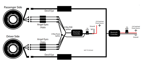 headlight installation diagram