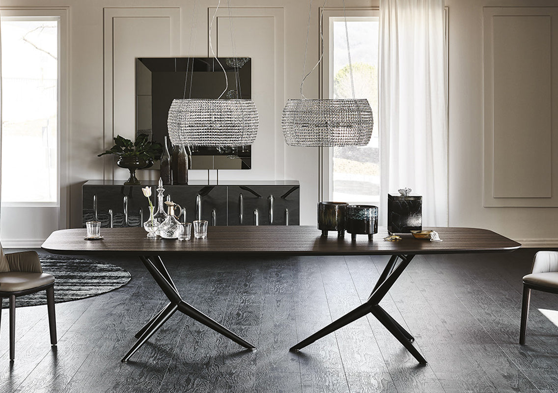 Bacco Glass Dining Table