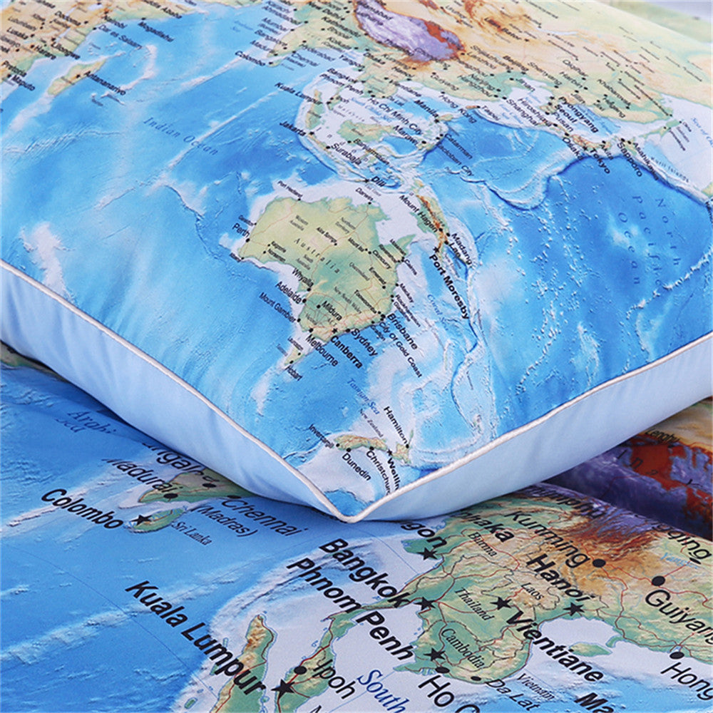 World Map Bedding Set Simply Adore