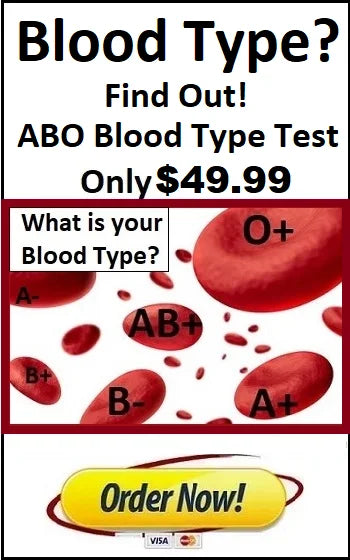 Blood Type Test 49.99