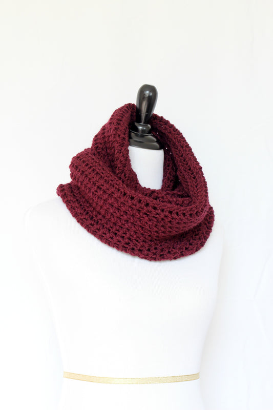 KGThreads Knit Scarf, Chunky Red Scarf, Oversized Scarf, Women Scarf, Men Scarf Fisherman