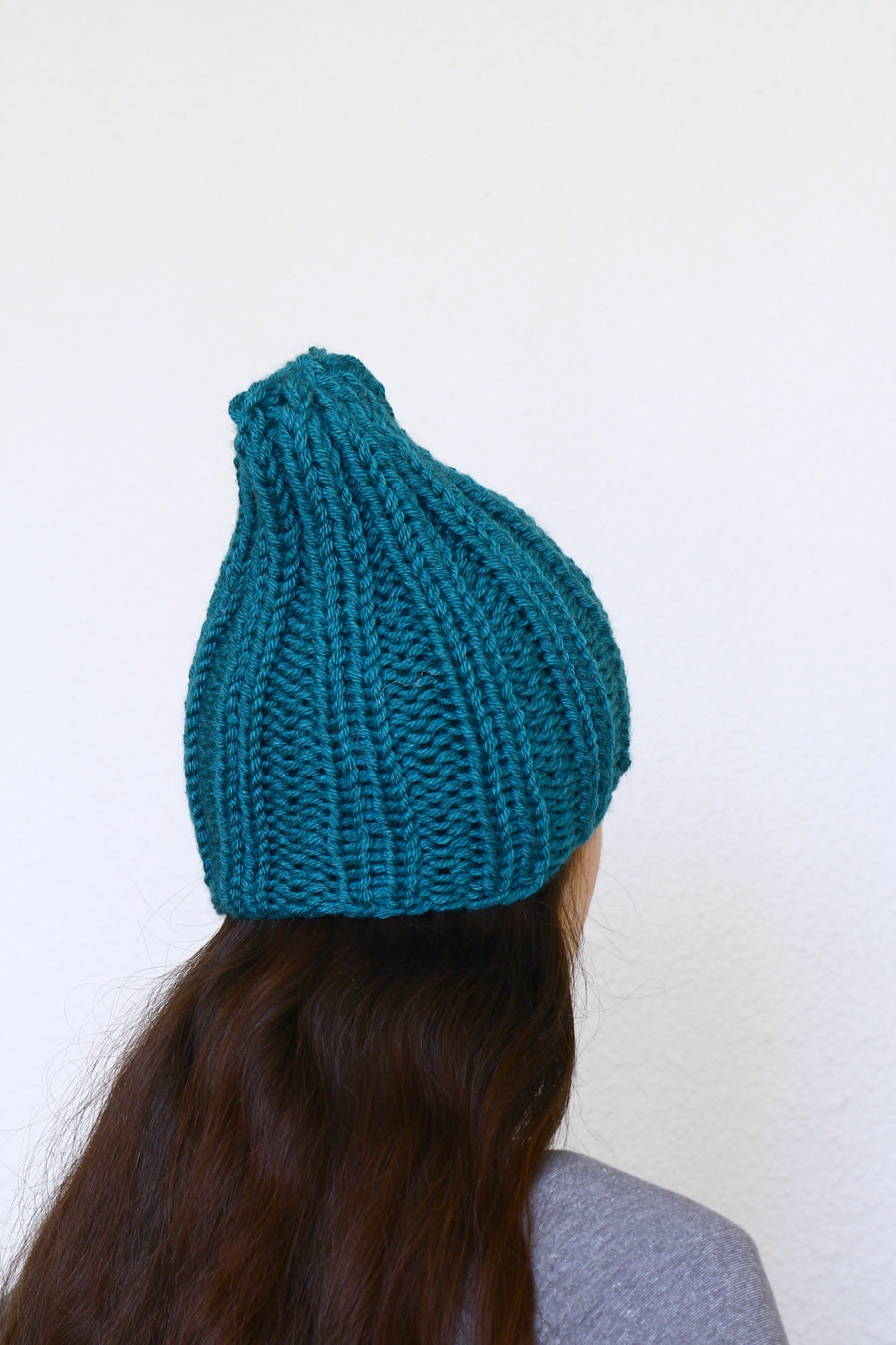 teal blue beanie