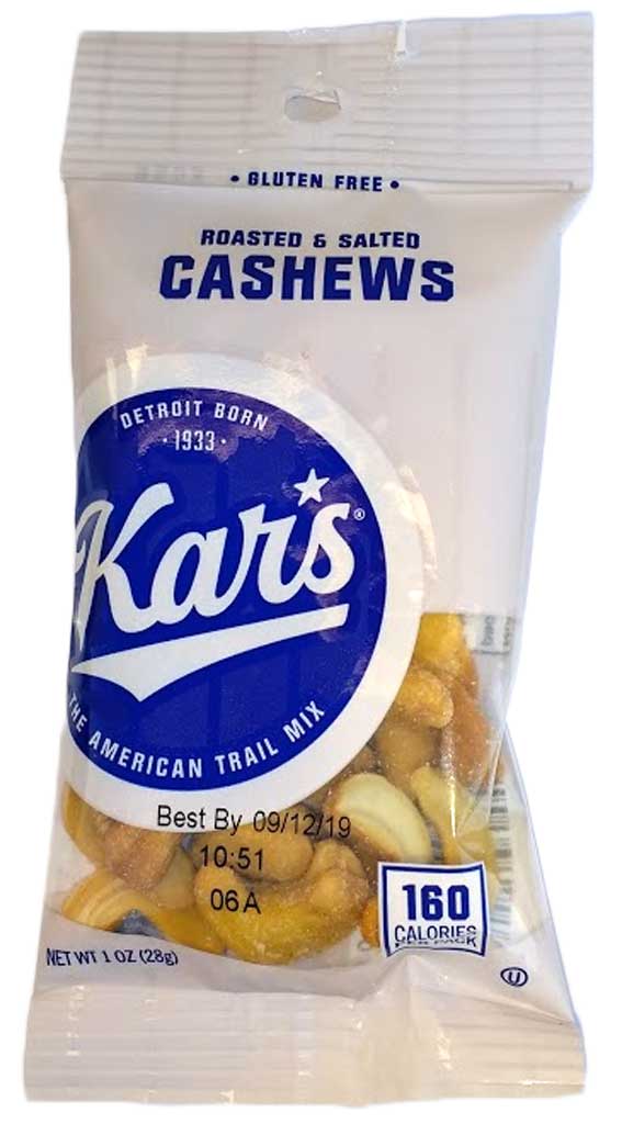 carbs in cashew nuts