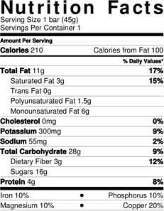 breaktime chocolate chip cookies nutrition information