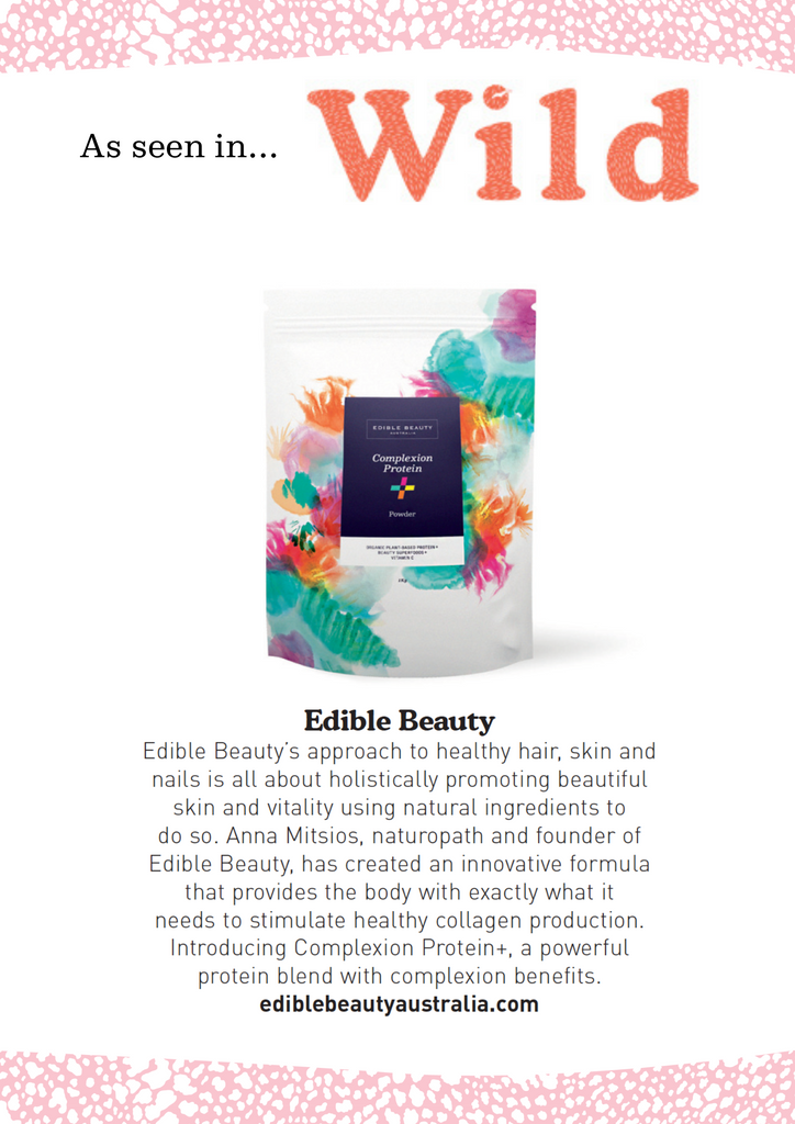 Edible Beauty, featured in Wellbeing's Wild magazine