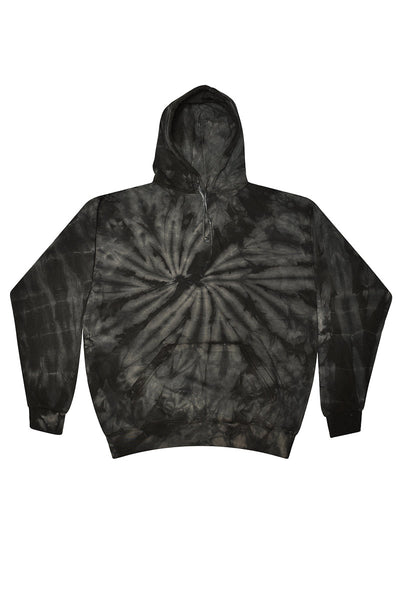 black and grey tie dye hoodie