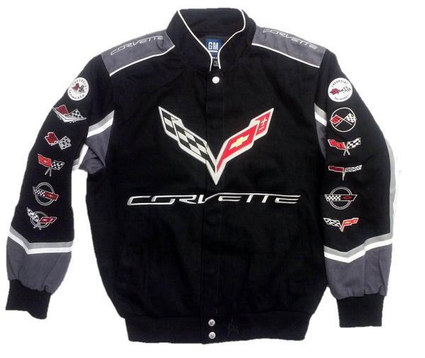 Corvette C7 Twill Jacket with Embroidered Logos by JH Design – The ...