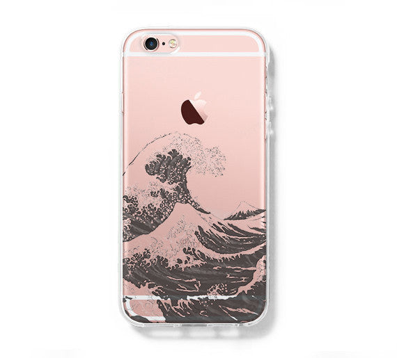 Japanese Ocean Wave Iphone 6s 6 Clear Case Iphone 6s Plus Cover