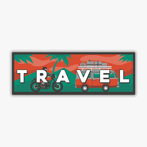 travel stickers for bikes