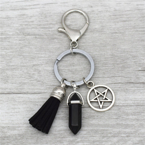 Silver Pentagram Keychain – Supernatural-Sickness