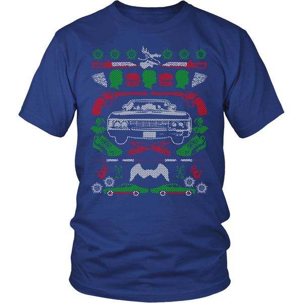 Impala Ugly Christmas Sweater - T-shirt - Supernatural-Sickness - 2