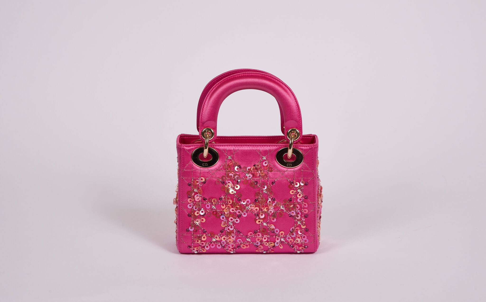  Lady Dior Mini in Fuchsia Pink Luxury Bags  Wallets on Carousell