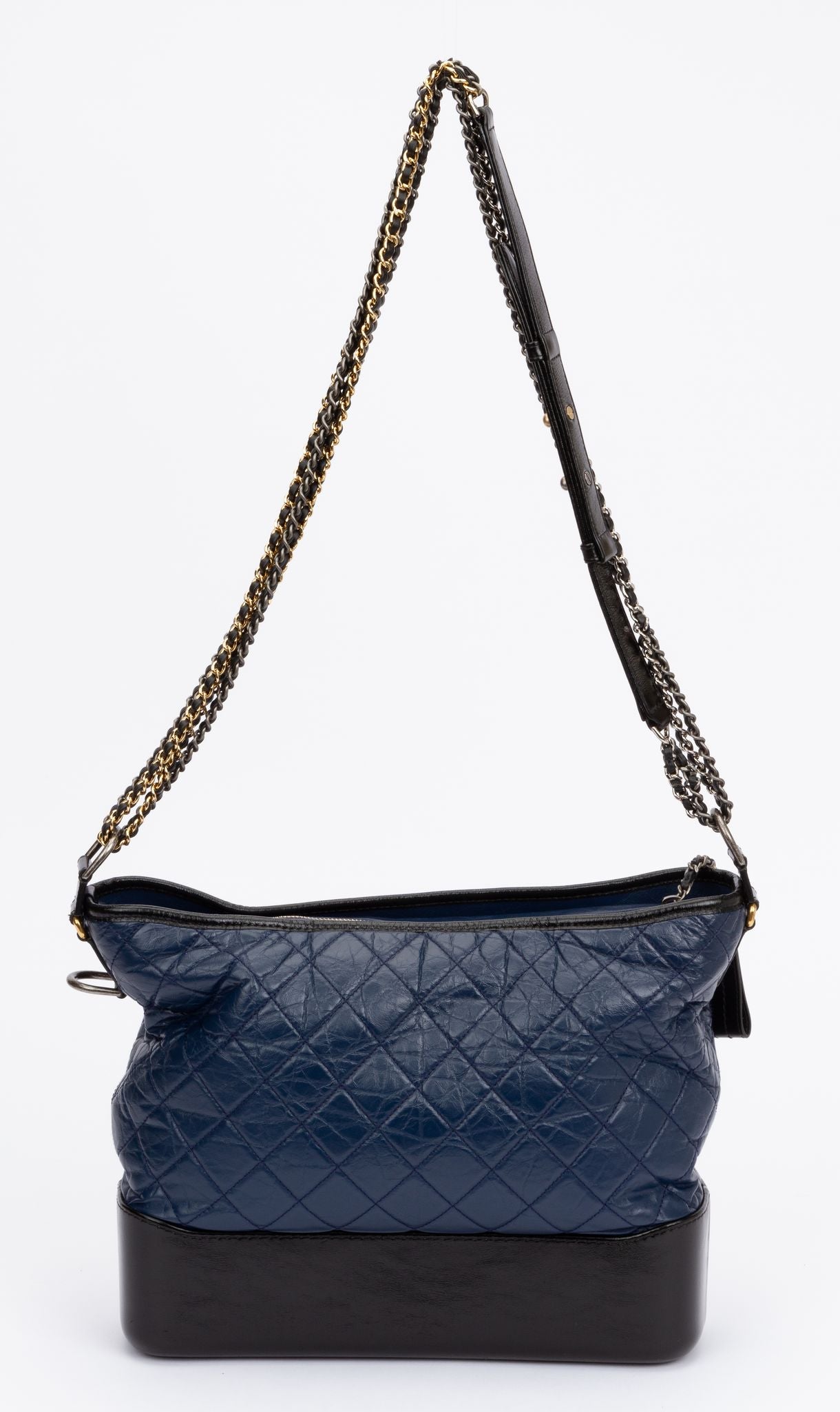 Chanel Small Gabrielle Hobo Bag Iridescent Blue