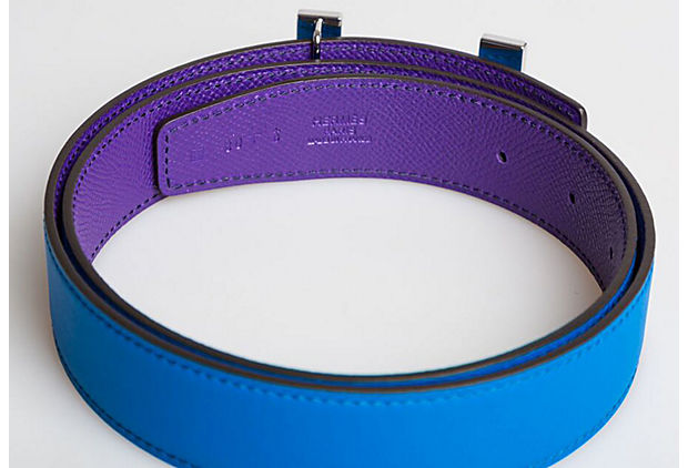 purple hermes belt