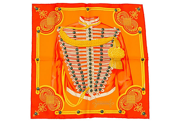 Brandenburg Orange Scarf - Vintage Lux