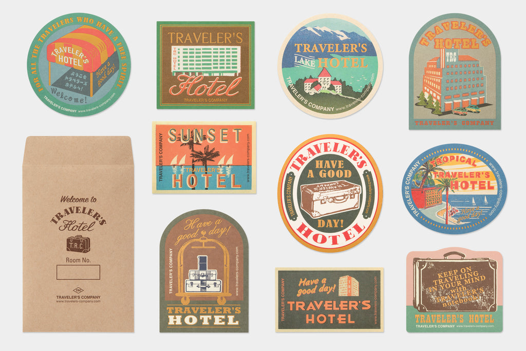 Traveler's Company 2022 limited edition Hotel stickers