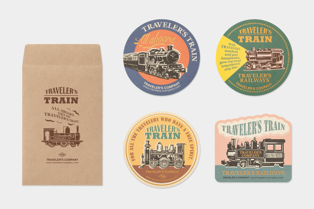 TRAVELER'S notebook Limited Set 2022 Train stickers