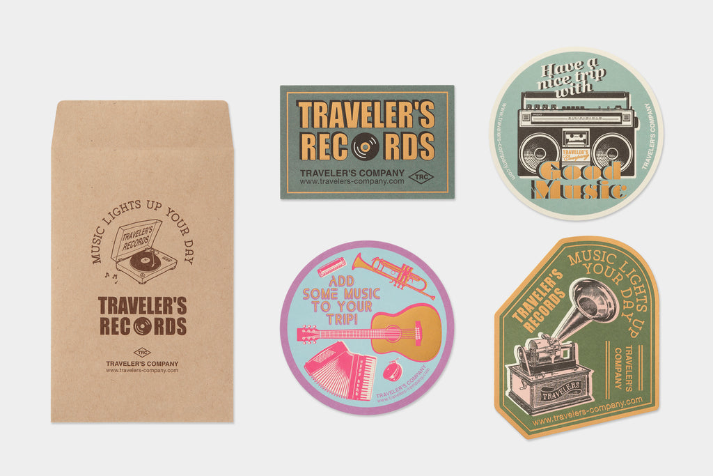 TRAVELER'S notebook Limited Set 2022 Records stickers