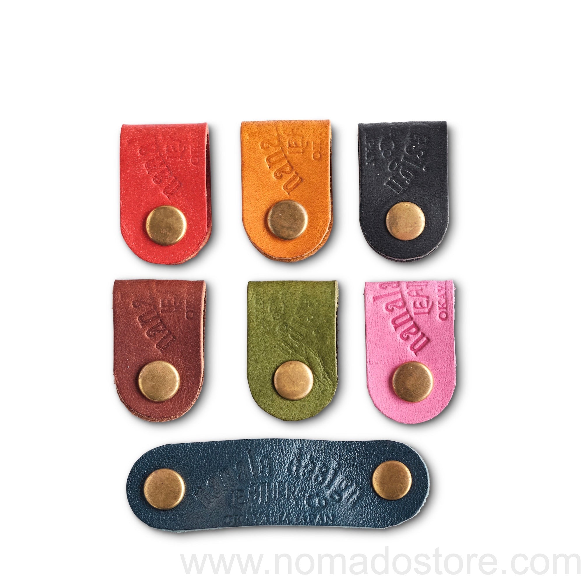 Nanala Design Leather Cord Clips 7 Colours Nomado Store