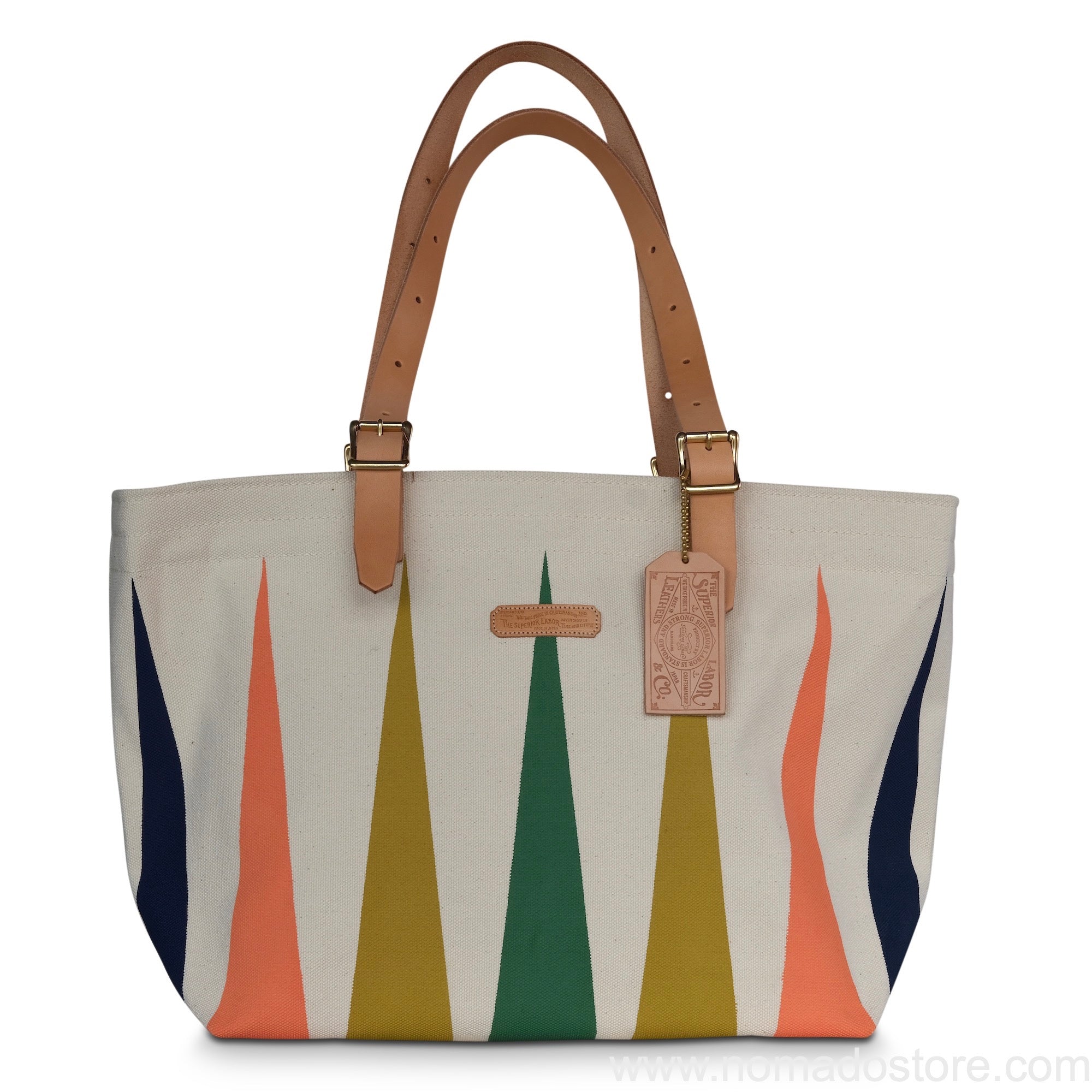 geometric tote bag